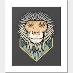 Grey Shanked Douc Monkey Posters and Art